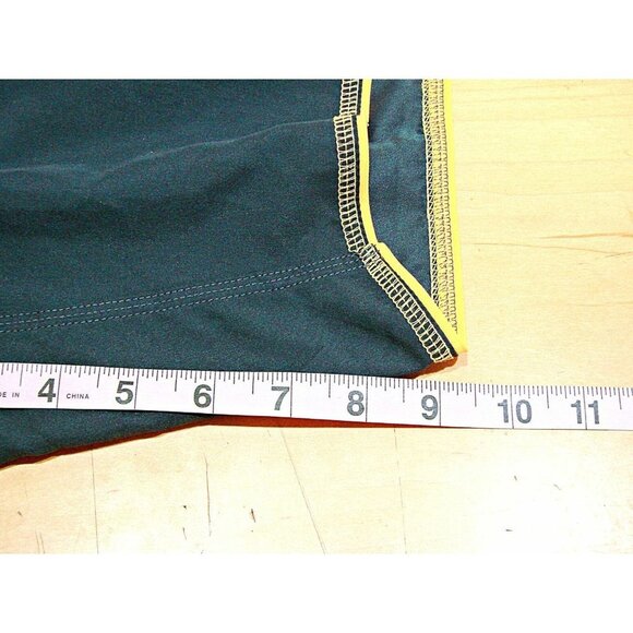 Nike Mens Drawstring Lined Swim Trunks Board Shorts Black Gray Yellow Size XL - Picture 7 of 12